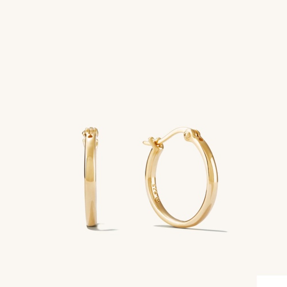Mejuri Gold Midi Hoops